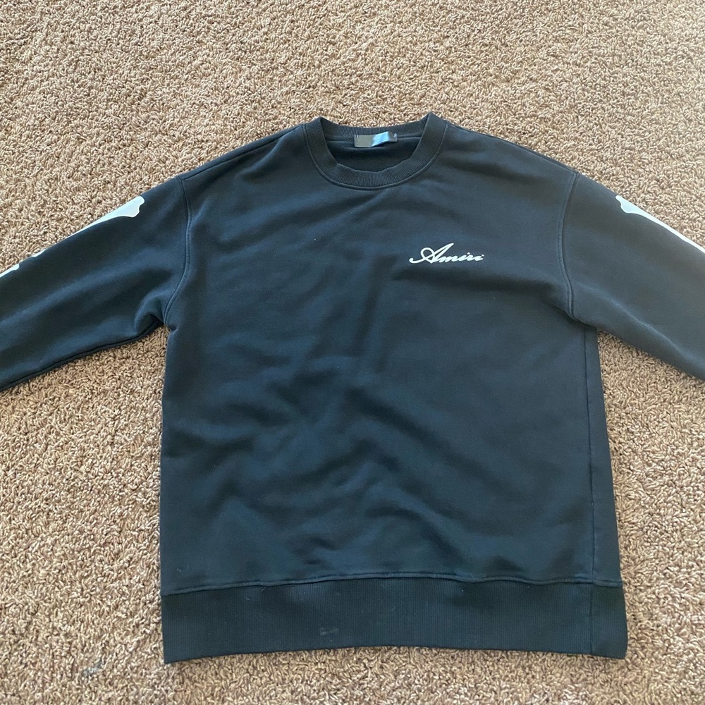 Black AMIRI crew neck 
Black,grey 
Men’s medium